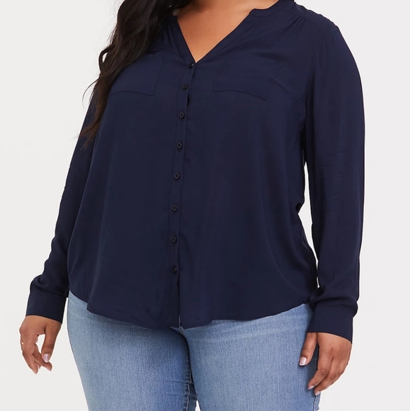 Harpe navy challis tunic - Picture 2 of 3